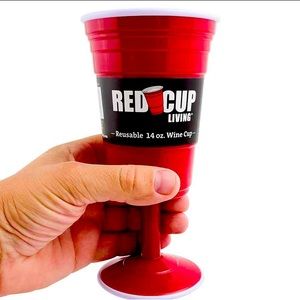 Red Cup Living 14oz Wine Cup NWT